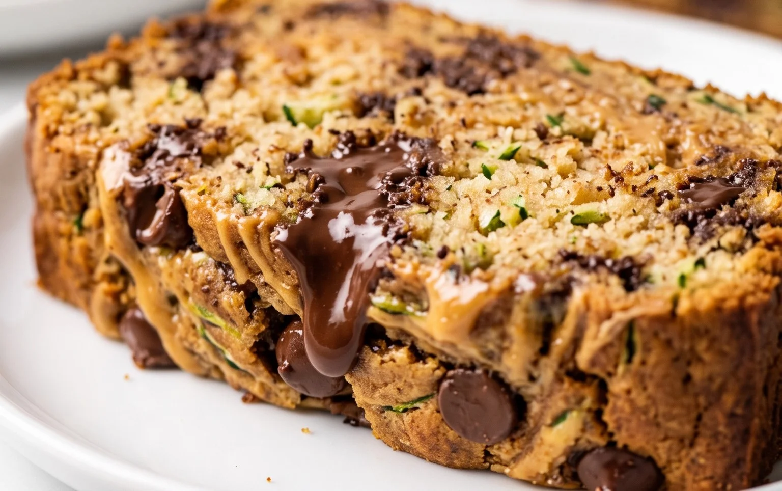 Peanut Butter Chocolate Chip Zucchini Bread