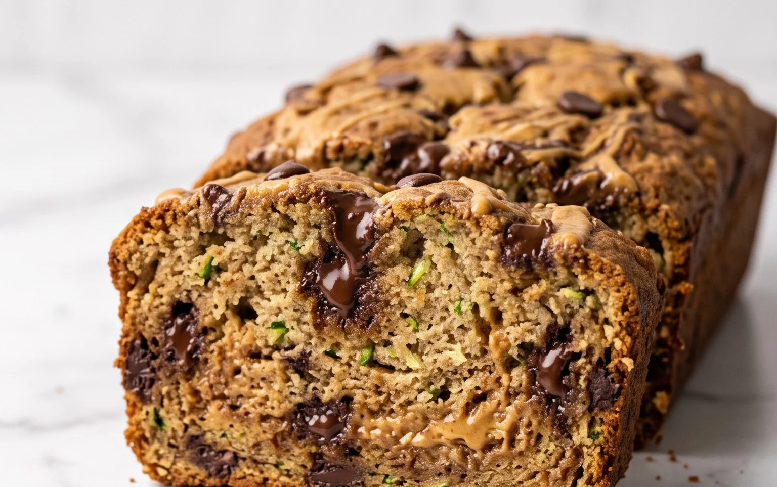 Pain Courgette Beurre Cacahuète Pépites Chocolat