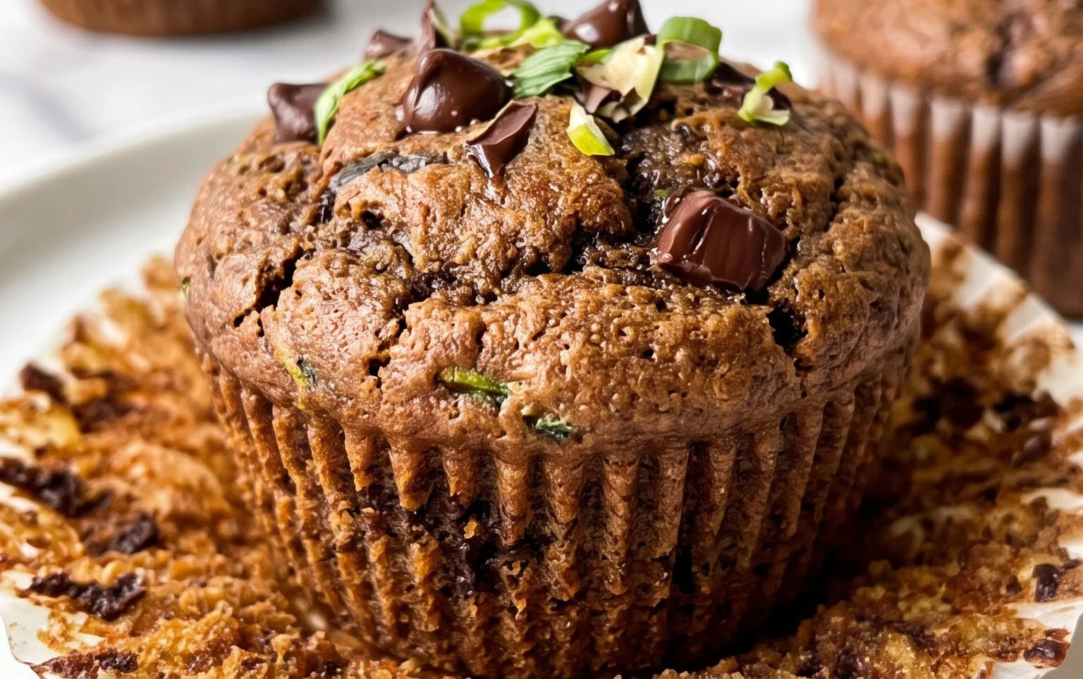 Gluten Free Chocolate Zucchini Muffins